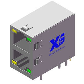 Modèle XB - 5jb - 2x1 - 8p8c - led - S - E